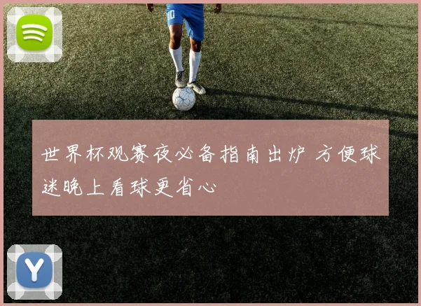 世界杯观赛夜必备指南出炉 方便球迷晚上看球更省心